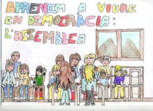 Asamblea entre el alumnado teniendo en cuenta la pedagogía Freinet